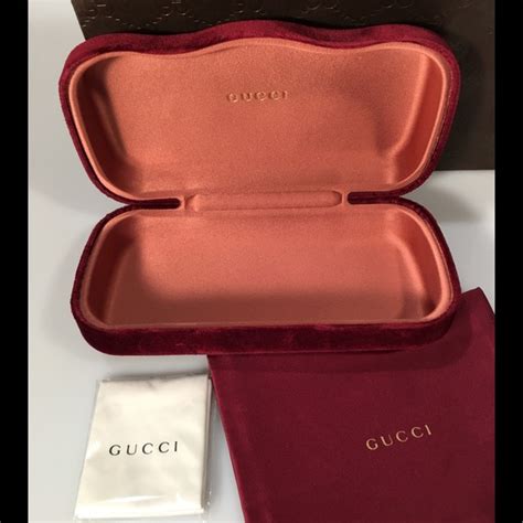 gucci gold sunglasses case|gucci sunglasses case velvet.